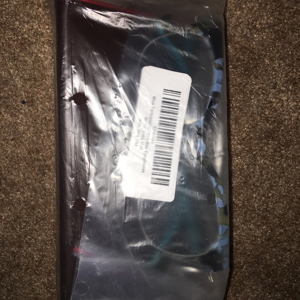 NWT -Fendi- Blue Tortoiseshell half-rim eyeglasses